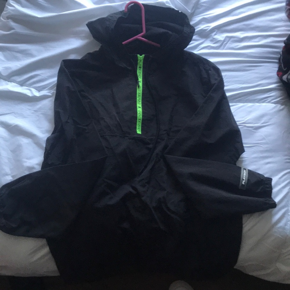 Playboy half zip up windbreaker